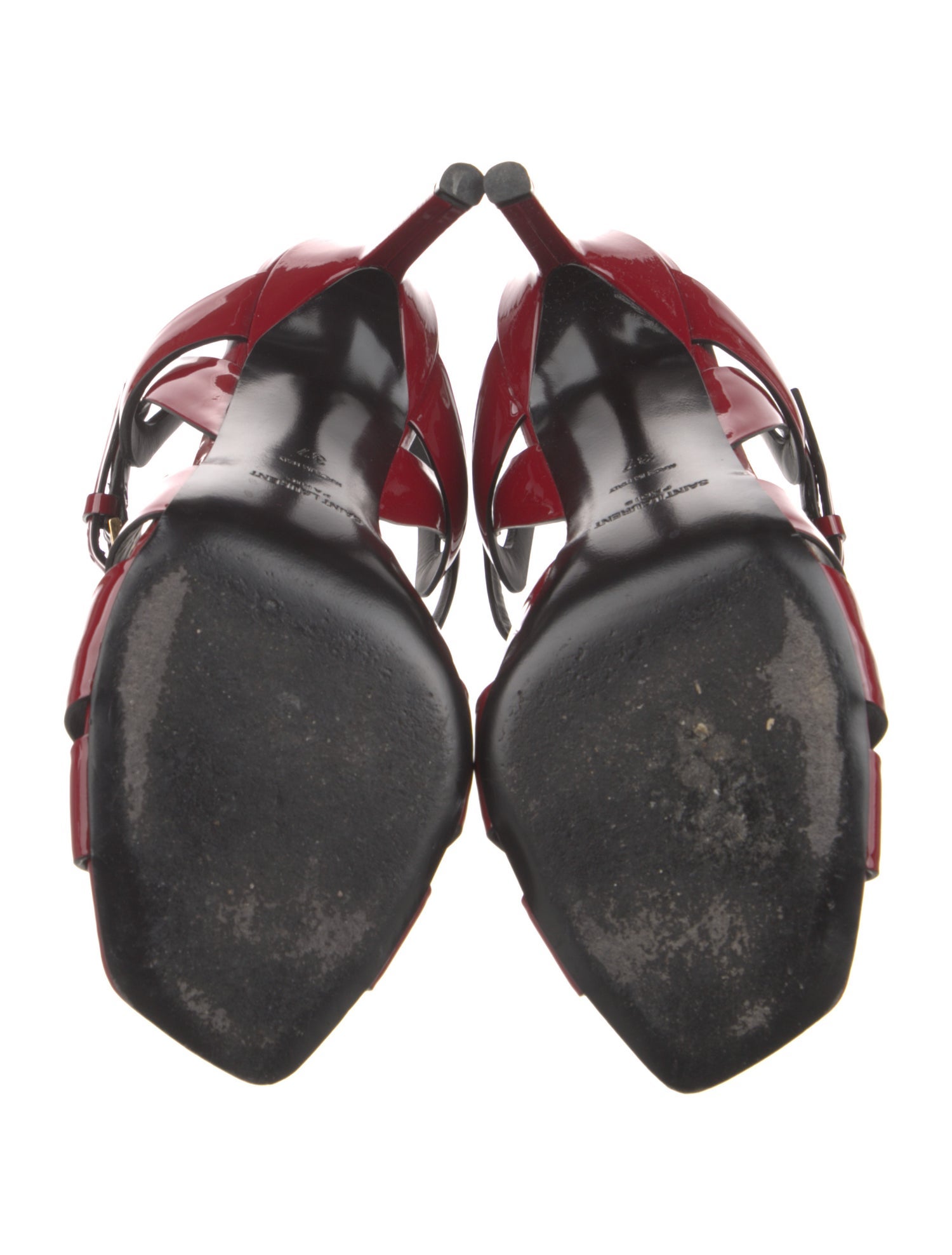 Saint Laurent Patent Leather T-Strap Pumps